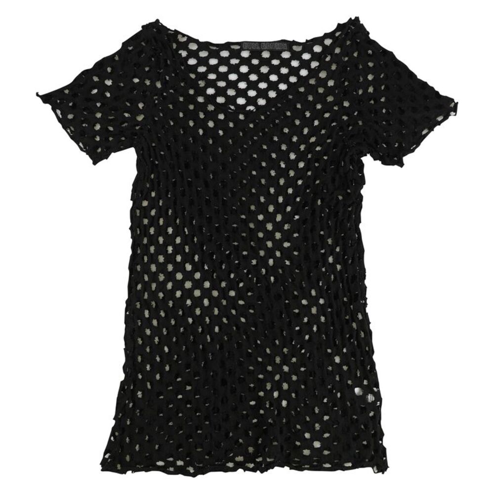 Evil Genius Womens Distressed Holes Embellished T-Shirt, NWT